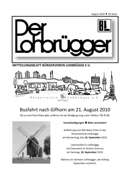 Seite 1 August - Bürgerverein Lohbrügge