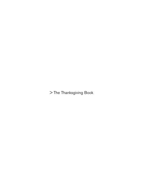 The Thanksgiving Book - giancarlo norese