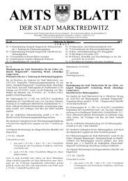 Amtsblatt Nr. 10/2012 - Stadt Marktredwitz