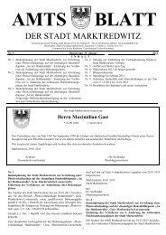 Amtsblatt Nr. 01/2013 - Stadt Marktredwitz