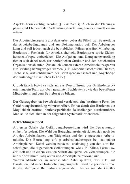 Handlungshilfen zur Beurteilung von ... - BG ETEM B-EW