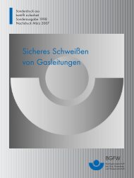 Sicheres Schweißen von Gasleitungen - BG ETEM B-EW