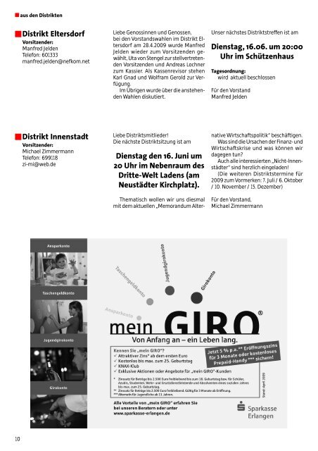 Ausgabe Juni 2009 - SPD Erlangen