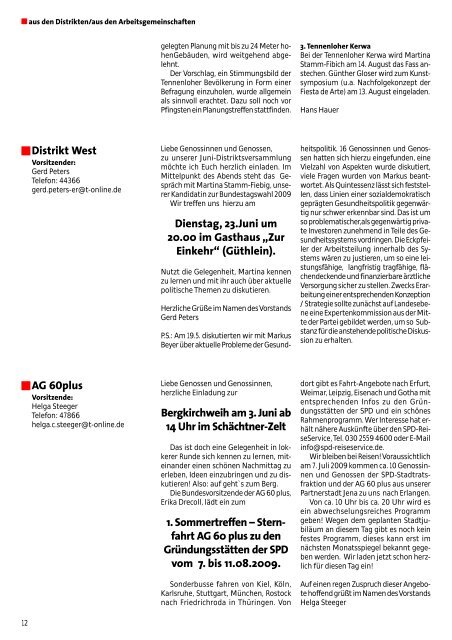 Ausgabe Juni 2009 - SPD Erlangen