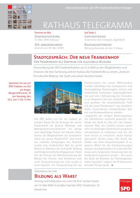 Ausgabe Juni 2009 - SPD Erlangen