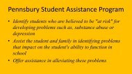 Pennsbury SAP Presentation 2012 - Pennsbury School District