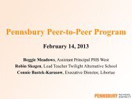 Pennsbury Peer-to-Peer Program 2012 - Pennsbury School District