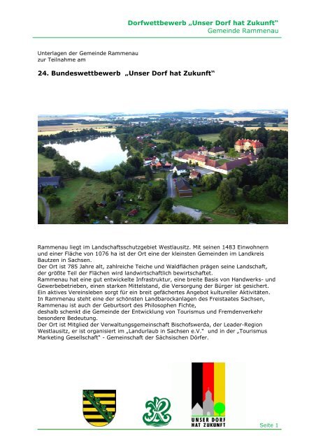 Rammenau/SN (PDF-Datei) - Unser Dorf hat Zukunft