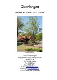 Oberlangen/NI (PDF-Datei) - Unser Dorf hat Zukunft