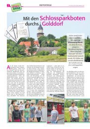 Mit dem Schlossparkboten durchs Golddorf Wiesenburg (Mark)