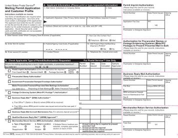 PS Form 3615 - USPS.com