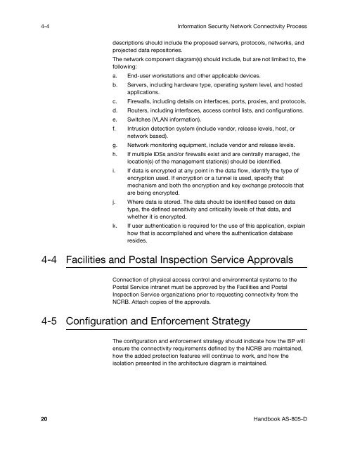 Information Security Network Connectivity Process - USPS.com