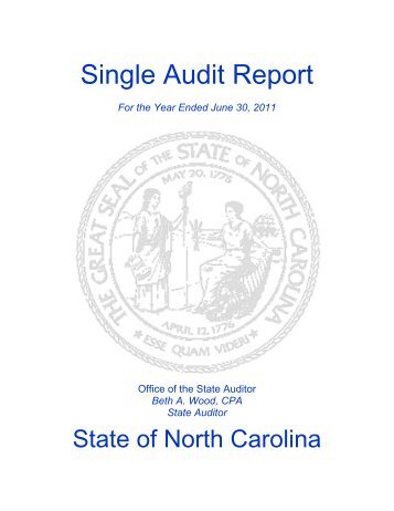 Single Audit Report - Office of the State Auditor