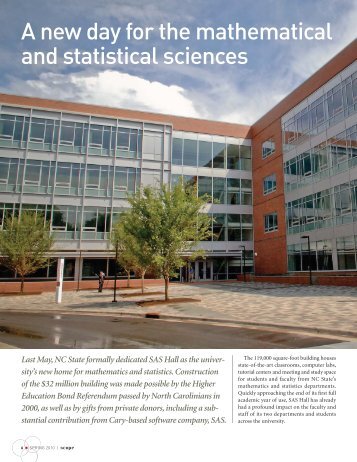 A new day for the mathematical and statistical sciences