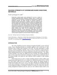 Racking strength of paperboard based sheathing