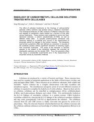 Rheology of carboxymethyl cellulose solutions - North Carolina ...
