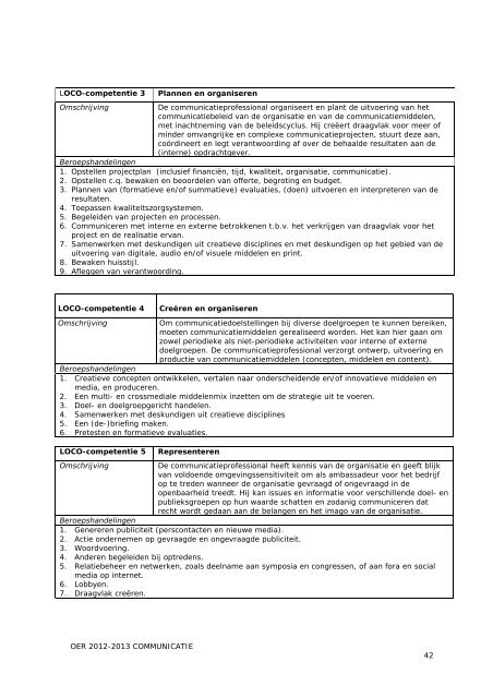 COMMUNICATIE - Studentinfo - Avans Hogeschool