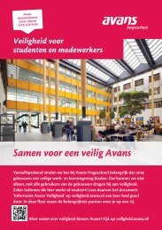 Veiligheid voor studenten en medewerker - Studentinfo - Avans ...