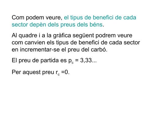 Preus relatius i distribució de l'excedent - Inici