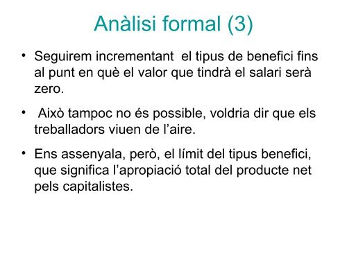 Preus relatius i distribució de l'excedent - Inici