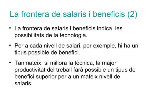 Preus relatius i distribució de l'excedent - Inici