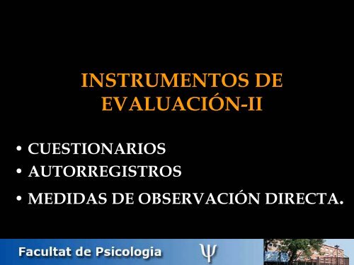 Instrumentos de evaluación II