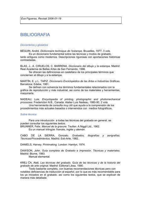 BIBLIOGRAFIA - Inici