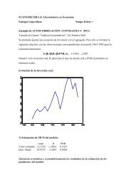 ECONOMETRIA II. Llicenciatura en Economia. Enrique López-Bazo ...