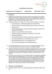 Kinderhaus-Ordnung (PDF) - Apfelbäumchen Nußloch