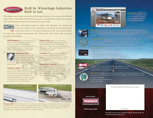 Vectra® - Winnebago