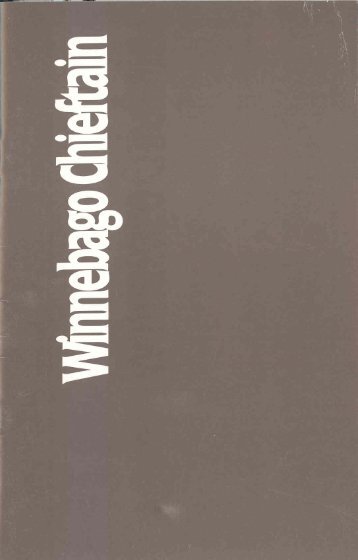 1989 Chieftain Brochure - Winnebago