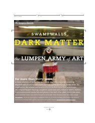 Swampwalls Dark Matter and the Lumpen Army ... - Gregory Sholette