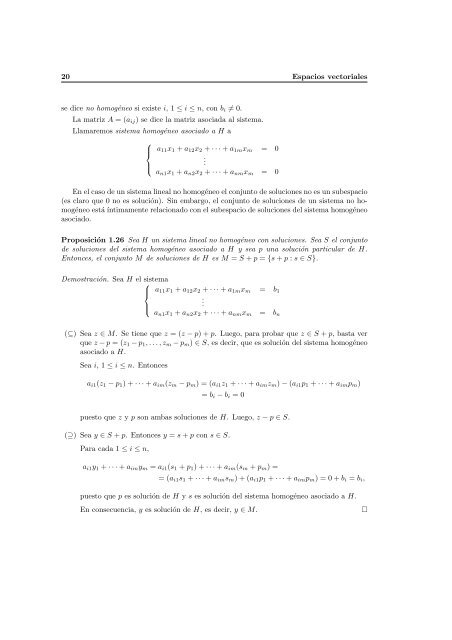 ´Algebra lineal - Universidad de Buenos Aires