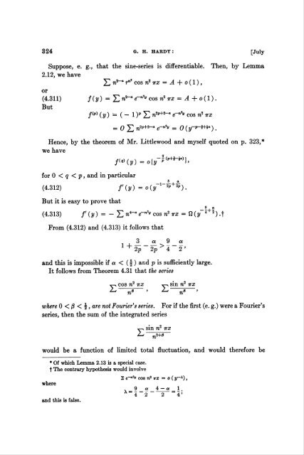 WEIERSTRASS'S NON-DIFFERENTIABLE FUNCTION