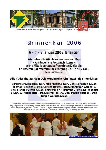 Shinnenkai 2006 - Takemusu Aikido in Erlangen