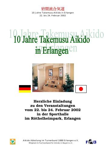 Agenda - Änderungen vorbehalten - - Takemusu Aikido in Erlangen