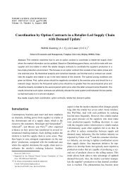 Coordination by Option Contracts in a Retailer-Led Supply Chain with