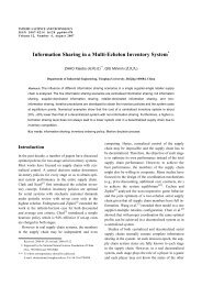 Information Sharing in a Multi-Echelon Inventory System