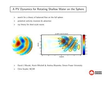 A PV Dynamics for Rotating Shallow Water on the Sphere