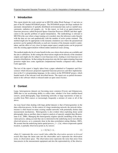 Projected Sequential Gaussian Processes: A C++ tool for ... - MUCM