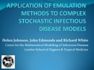 application of emulation methods to complex stochastic ... - MUCM