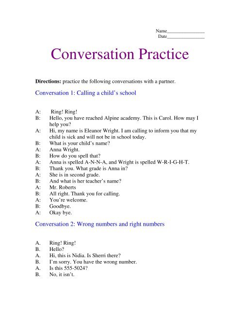 Conversation Practice - English for Everyone