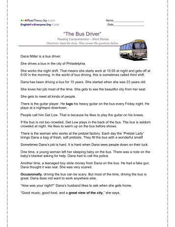 “The Bus Driver” - English for Everyone