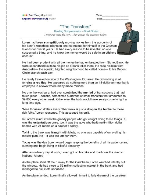 “The Transfers” - English for Everyone