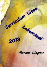 Curriculum Curriculum Vitae Vitae 2013 2013 Lebenslauf Lebenslauf