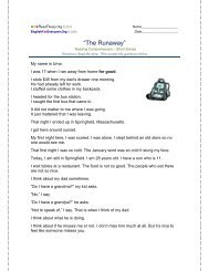 “The Runaway” - English for Everyone