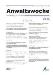 Anwaltswoche - Anwalt-Suchservice