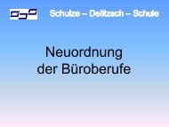 Neuordnung der Büroberufe