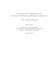 Uncertainty in the Demand for Service - Faculty of Industrial ...