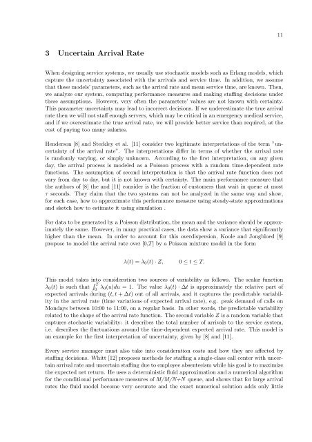 Uncertainty in the Demand for Service - Faculty of Industrial ...